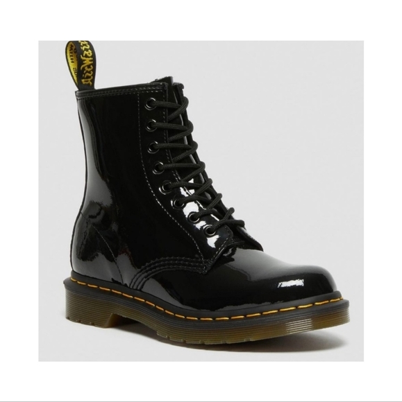 Dr.Martens Shoes - Dr. Martens 1460 Women's Black Patent leather boots size 8